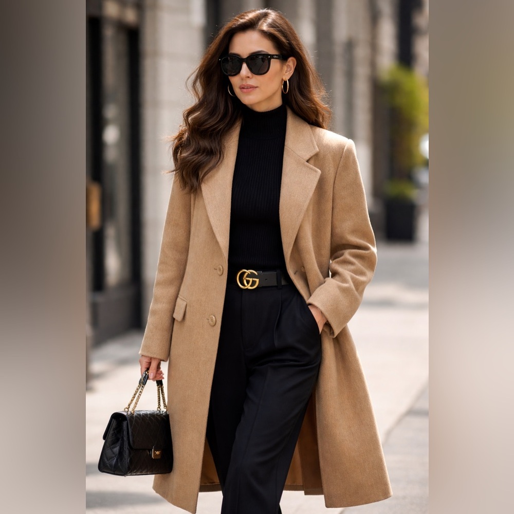 Vintage Long Wool Coat